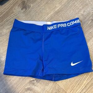 Nike Pro Combat Royal Blue Shorts